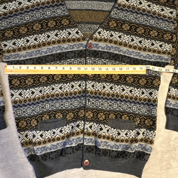 Vintage Grandpa Cardigan Sweater Coogi Large Christian Dumas - Picture 2 of 7